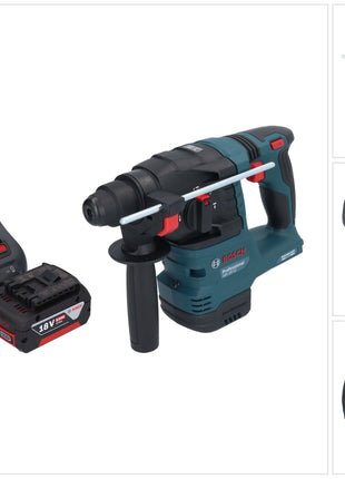 Bosch GBH 18V-22 Professional Marteau perforateur sans fil 18 V 1,9 J SDS Plus Brushless + 1x batterie 5,0 Ah + chargeur