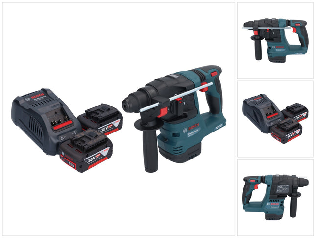 Bosch GBH 18V-22 Professional cordless hammer drill 18 V 1.9 J SDS Plus Brushless + 2x rechargeable battery 5.0 Ah + charger