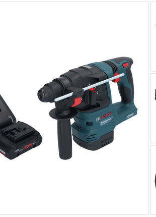 Bosch GBH 18V-22 Professional Marteau perforateur sans fil 18 V 1,9 J SDS Plus Brushless 1x batterie ProCORE 4,0 Ah + chargeur