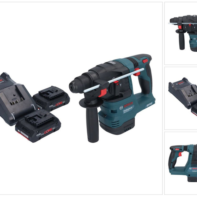 Bosch GBH 18V-22 Professional cordless hammer drill 18 V 1.9 J SDS Plus Brushless + 2x ProCORE battery 4.0 Ah + charger