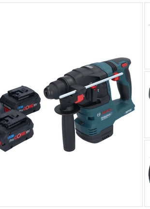 Bosch GBH 18V-22 Taladro percutor inalámbrico profesional 18 V 1,9 J SDS Plus Brushless + 2x batería ProCORE 8,0 Ah + cargador