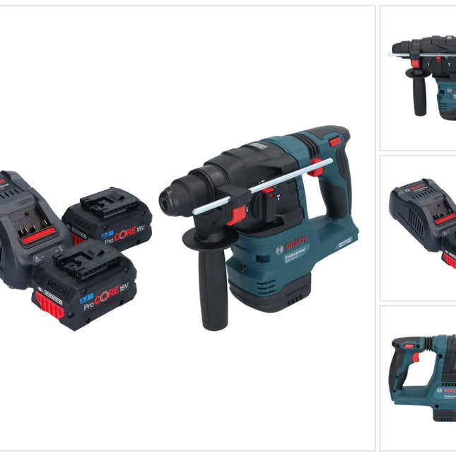 Bosch GBH 18V-22 Professional Marteau perforateur sans fil 18 V 1,9 J SDS Plus Brushless + 2x ProCORE Batterie 8,0 Ah + chargeur