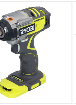 RYOBI R18IW7-0 ONE+ Akumulatorowy klucz udarowy 18 V 270 Nm 1/2" Brushless Solo ( 5133004220 ) - bez akumulatora, bez ładowarki