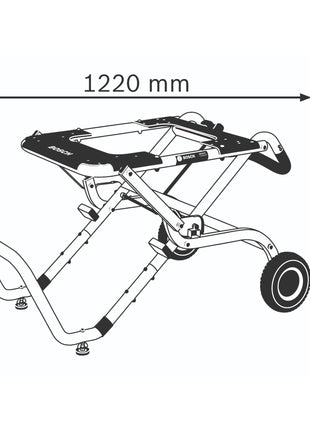 Bosch GTA 60 W Professional Untergestell fuer Tischkreissaegen 0601B12000  3 - toolbrothers