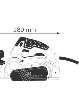 Cepilladora profesional Bosch GHO 26-82 D 710 W 82 x 2,6 mm + maletín (06015A4300)