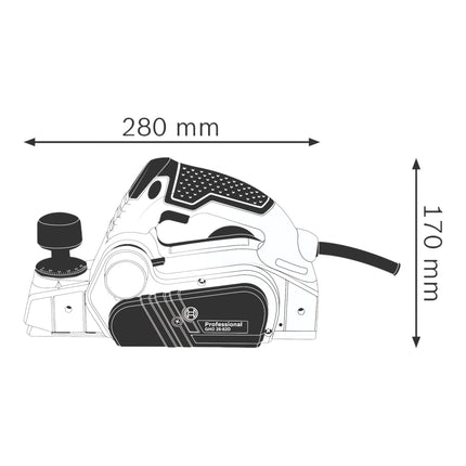 Bosch GHO 26-82 D Professional planer 710 W 82 x 2.6 mm + case ( 06015A4300 )