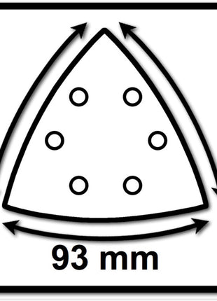 Hoja de lija Festool STF V93/6 P120 GR/100 granate (497394) para RO 90 DX, DX 93, RS 300, RS 3, LRS 93 (zapata de lijado de hierro)