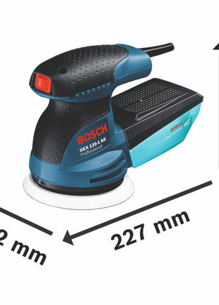 Bosch GEX 125-1 AE Ponceuse excentrique professionnelle 250 watts 125 mm (0601387504) + mallette