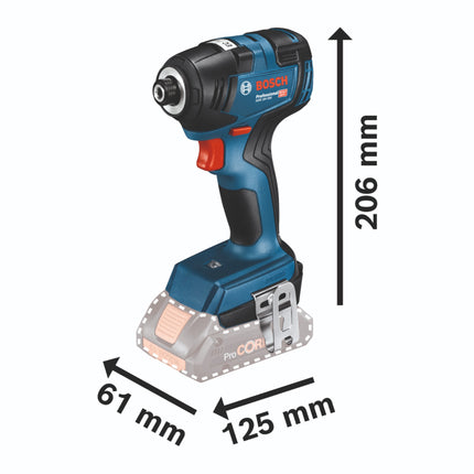 Bosch GDR 18V-200 Llave de impacto profesional con acumulador 18 V 200 Nm sin escobillas ( 06019J2106 ) + L-Boxx - sin acumulador, sin cargador