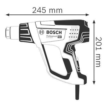 Bosch GHG 20-63 Professional Pistolet à air chaud 2000 W 50 - 630 °C ( 06012A6200 )