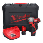 Llave de impacto inalámbrica Milwaukee M12 BIW14-202C 12 V 50 Nm 1/4