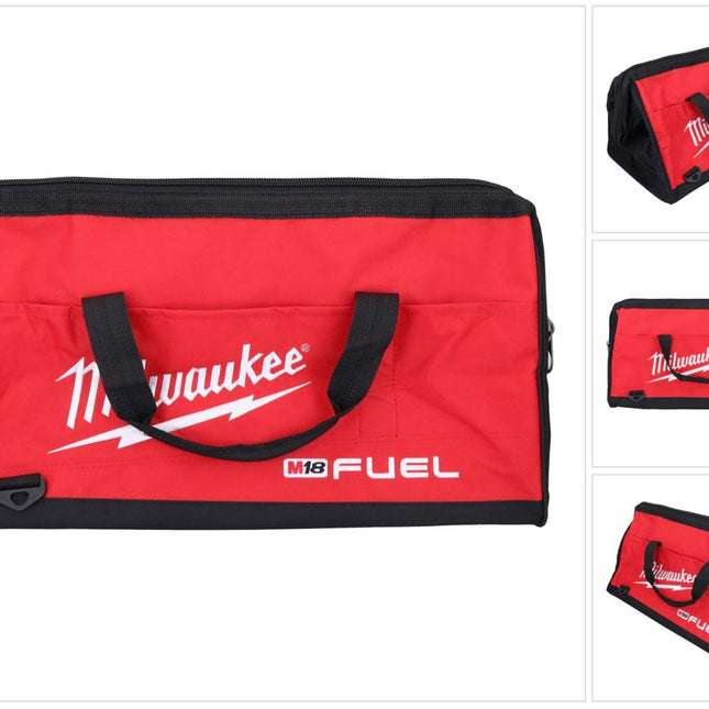 Bolsa de herramientas Milwaukee M18 FUEL 550 x 270 x 280 mm con bandolera rojo / negro