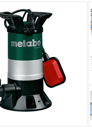 Metabo PS 15000 S Schmutzwasser Tauchpumpe ( 0251500000 ) 850 Watt Fördermenge 15000 l/h