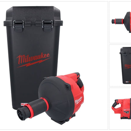 Limpiador de tuberías a batería Milwaukee M18 FDCPF8-0C 18 V (4933459683) + espiral + estuche - sin batería, sin cargador