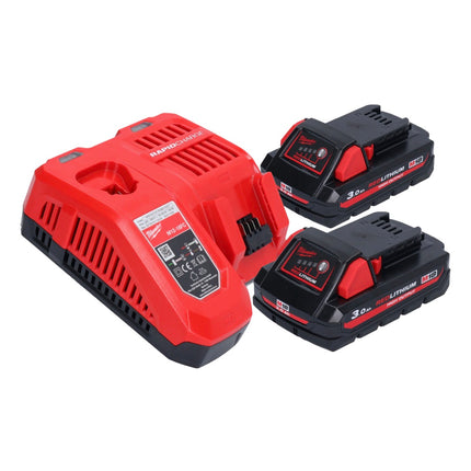 Amoladora recta a batería Milwaukee M18 FDGROVB-302X 18 V sin escobillas + 2x baterías 3.0 Ah + cargador + caja HD
