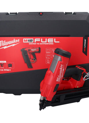 Clavadora a batería Milwaukee M18 FFN21-0C 18 V 50 - 90 mm sin escobillas (4933478993) + maletín - sin batería, sin cargador