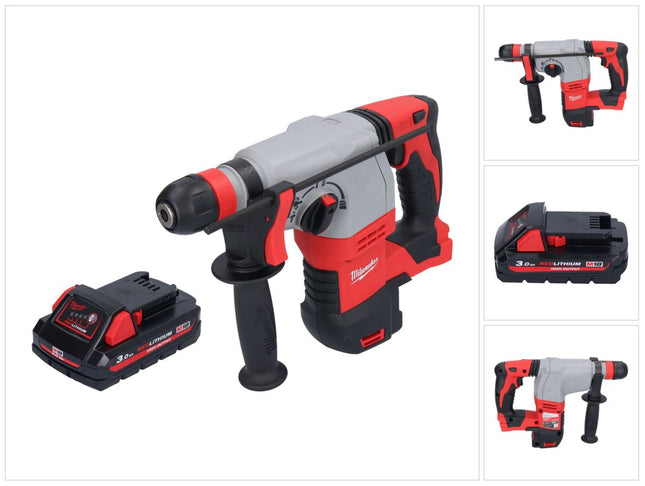 Martillo combinado a batería Milwaukee M18 HD18HX-301 18 V 2,4 J + 1x batería 3,0 Ah - sin cargador