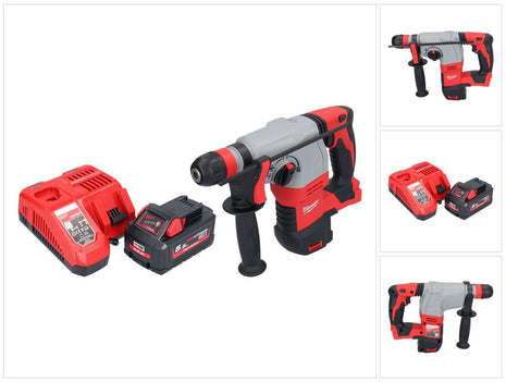 Martillo combinado a batería Milwaukee M18 HD18HX-551 18 V 2,4 J + 1x batería 5,5 Ah + cargador