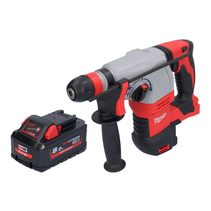 Milwaukee M18 HD18HX-801 akumulatorowy młot udarowo-obrotowy 18 V 2,4 J + 1x akumulator 8,0 Ah - bez ładowarki