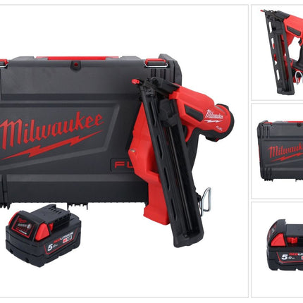 Milwaukee M18 FN15GA-501X Akku Nagler 18 V Brushless 32 - 64 mm + 1x Akku 5,0 Ah + HD Box - ohne Ladegerät