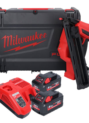 Milwaukee M18 FN15GA-552X Akku Nagler 18 V Brushless 32 - 64 mm + 2x Akku 5,5 Ah + Ladegerät + HD Box