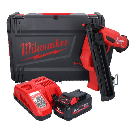 Milwaukee M18 FN15GA-801X Akku Nagler 18 V Brushless 32 - 64 mm + 1x Akku 8,0 Ah + Ladegerät + HD Box
