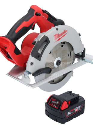 Scie circulaire à batterie Milwaukee M18 BLCS66-501 18 V 190 mm sans balais + 1x batterie 5,0 Ah - sans chargeur