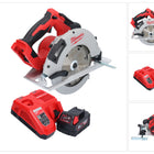 Sierra circular de mano a batería Milwaukee M18 BLCS66-501 18 V 190 mm sin escobillas + 1x batería 5,0 Ah + cargador
