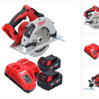 Milwaukee M18 BLCS66-502 Akku Handkreissäge 18 V 190 mm Brushless + 2x Akku 5,0 Ah + Ladegerät