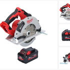 Sierra circular a batería Milwaukee M18 BLCS66-801 18 V 190 mm sin escobillas + 1x batería 8,0 Ah - sin cargador
