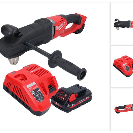 Milwaukee M18 FRAD2-301 taladro angular sin cable 18 V 122 Nm sin escobillas + 1x batería recargable 3.0 Ah + cargador
