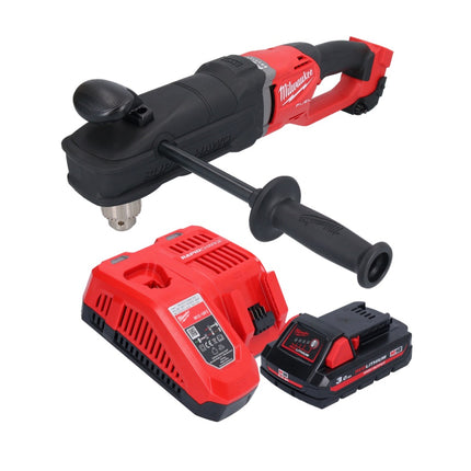 Milwaukee M18 FRAD2-301 taladro angular sin cable 18 V 122 Nm sin escobillas + 1x batería recargable 3.0 Ah + cargador