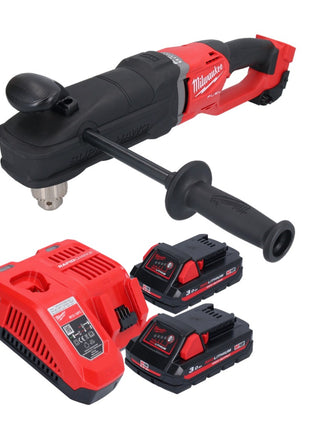 Perceuse d'angle sur batterie Milwaukee M18 FRAD2-302 18 V 122 Nm sans balai + 2x batteries 3,0 Ah + chargeur