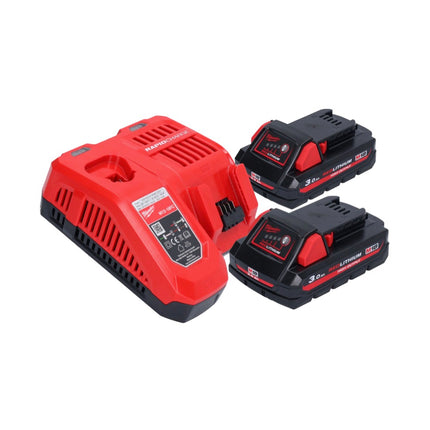 Milwaukee M18 FRAD2-302 Taladro angular sin cable 18 V 122 Nm sin escobillas + 2x batería recargable 3.0 Ah + cargador