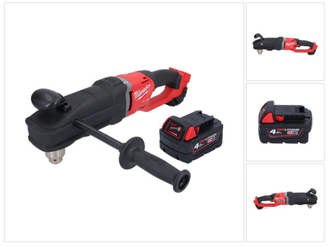 Milwaukee M18 FRAD2-401 Akumulatorowa wiertarko-wkrętarka kątowa 18 V 122 Nm bezszczotkowa + 1x akumulator 4,0 Ah - bez ładowarki