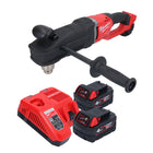 Taladro angular a batería Milwaukee M18 FRAD2-402 18 V 122 Nm sin escobillas + 2x baterías 4,0 Ah + cargador