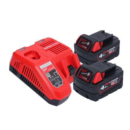 Milwaukee M18 FRAD2-402 Akumulatorowa wiertarko-wkrętarka kątowa 18 V 122 Nm bezszczotkowa + 2x akumulator 4,0 Ah + ładowarka