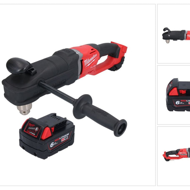Taladro angular a batería Milwaukee M18 FRAD2-601 18 V 122 Nm sin escobillas + 1x batería 6,0 Ah - sin cargador