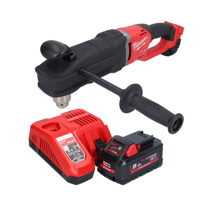Milwaukee M18 FRAD2-801 Perceuse d'angle sans fil 18 V 122 Nm Brushless + 1x batterie 8,0 Ah + chargeur