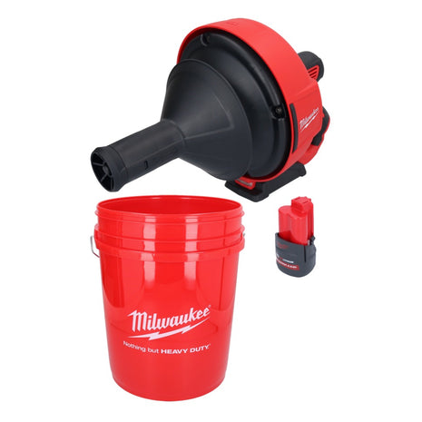 Milwaukee M12 BDC6-251C Akumulatorowa wyciorarka do rur 12 V + 1x akumulator 2,5 Ah + spirala + łyżka - bez ładowarki