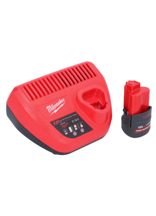 Milwaukee M12 BDC6-251C akumulatorowa wyciorarka do rur 12 V + 1x akumulator 2,5 Ah + ładowarka + spirala + wiadro