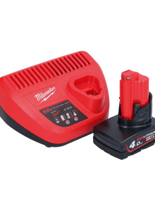 Milwaukee M12 BDC6-401C Akumulatorowy udrażniacz do rur 12 V + 1x akumulator 4,0 Ah + ładowarka + spirala + wiadro