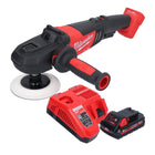 Pulidora a batería Milwaukee M18 FAP180-301 18 V 180 mm sin escobillas + 1x batería 3,0 Ah + cargador