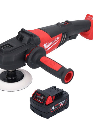 Pulidora a batería Milwaukee M18 FAP180-401 18 V 180 mm sin escobillas + 1x batería 4,0 Ah - sin cargador