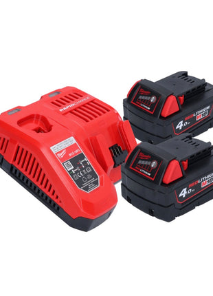 Pulidora a batería Milwaukee M18 FAP180-402 18 V 180 mm sin escobillas + 2x baterías 4,0 Ah + cargador