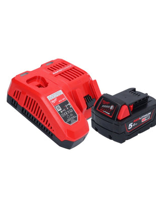 Pulidora a batería Milwaukee M18 FAP180-501 18 V 180 mm sin escobillas + 1x batería 5,0 Ah + cargador