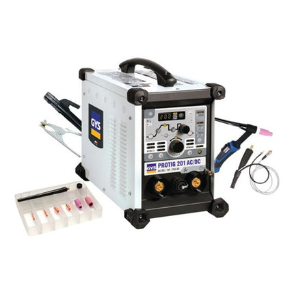 Sistema de soldadura TIG GYS PROTIG 201 AC/DC HF FV con accesorios ( 1000152790 )