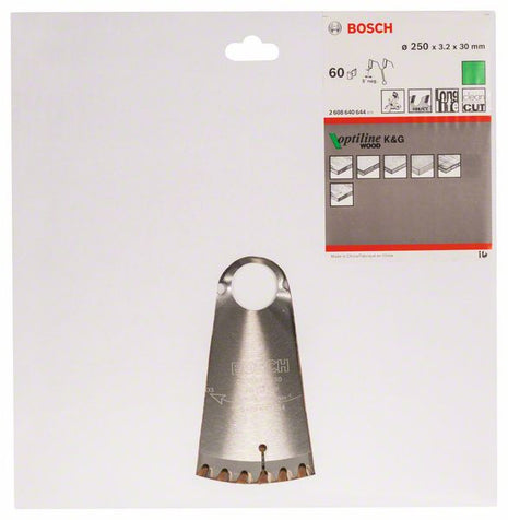 BOSCH Piła tarczowa Ø zewnętrzna 250 mm Liczba zębów 60 WZ/N ( 4000815448 )