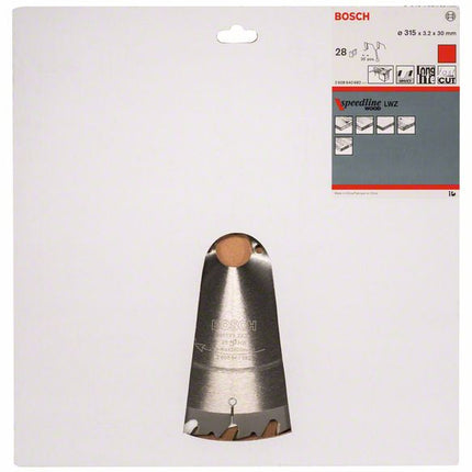BOSCH Kreissägeblatt Außen-Ø 315 mm Zähnezahl 28 WZ ( 4000815454 )