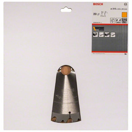 BOSCH Kreissägeblatt Außen-Ø 315 mm Zähnezahl 20 WZ ( 4000815458 )